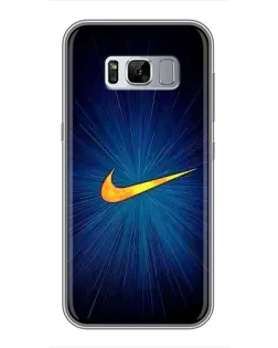 Чехол для Samsung Galaxy S8 Plus (G955) с картинкой «Синий пульс Nike» Чехол для Samsung Galaxy S8 Plus (G955) с картинкой «Синий пульс Nike»
