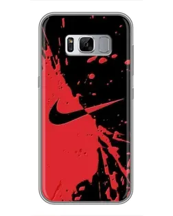 Чехол для Samsung Galaxy S8 Plus (G955) с картинкой «Красные брызги Nike» Чехол для Samsung Galaxy S8 Plus (G955) с картинкой «Красные брызги Nike»