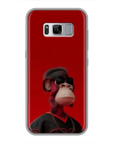 Чехол для Samsung Galaxy S8 Plus (G955) с картинкой «Bored Ape в красном»