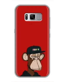 Чехол для Samsung Galaxy S8 Plus (G955) с картинкой «Bored Ape — красный фон» Чехол для Samsung Galaxy S8 Plus (G955) с картинкой «Bored Ape — красный фон»