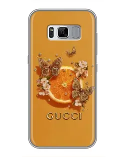 Чехол для Samsung Galaxy S8 Plus (G955) с картинкой «Gucci — золотые бабочки» Чехол для Samsung Galaxy S8 Plus (G955) с картинкой «Gucci — золотые бабочки»