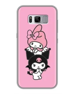 Чехол для Samsung Galaxy S8 Plus (G955) с картинкой «My Melody и Kuromi» Чехол для Samsung Galaxy S8 Plus (G955) с картинкой «My Melody и Kuromi»