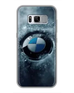Чехол для Samsung Galaxy S8 Plus (G955) с картинкой «Логотип BMW — лед»