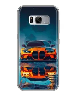 Чехол для Samsung Galaxy S8 Plus (G955) с картинкой «BMW — золотая эмблема»