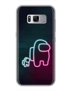 Чехол для Samsung Galaxy S8 Plus (G955) с картинкой «Among Us неон-арт»