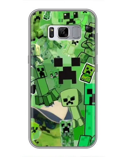 Чохол для Samsung Galaxy S8 Plus (G955) з картинкою «Кріпери Minecraft» Чохол для Samsung Galaxy S8 Plus (G955) з картинкою «Кріпери Minecraft»