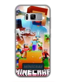 Чохол для Samsung Galaxy S8 Plus (G955) з картинкою «Minecraft герої гри»