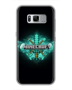 Чохол для Samsung Galaxy S8 Plus (G955) з картинкою «Minecraft Diamond лого»