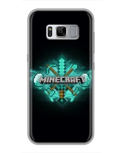 Чохол для Samsung Galaxy S8 Plus (G955) з картинкою «Minecraft Diamond лого» Чохол для Samsung Galaxy S8 Plus (G955) з картинкою «Minecraft Diamond лого»