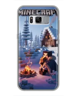 Чохол для Samsung Galaxy S8 Plus (G955) з картинкою «Зимовий Minecraft»