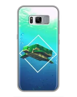 Чохол для Samsung Galaxy S8 Plus (G955) з картинкою «Черепаха Minecraft»