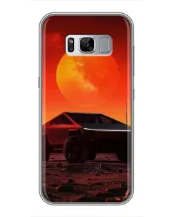 Чехол для Samsung Galaxy S8 Plus (G955) с картинкой «Cybertruck на Марсе»