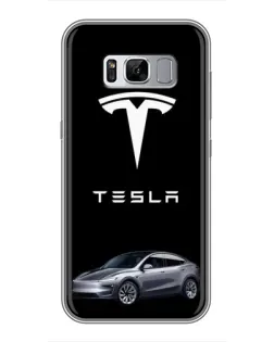 Чехол для Samsung Galaxy S8 Plus (G955) с картинкой «Tesla Model Y»