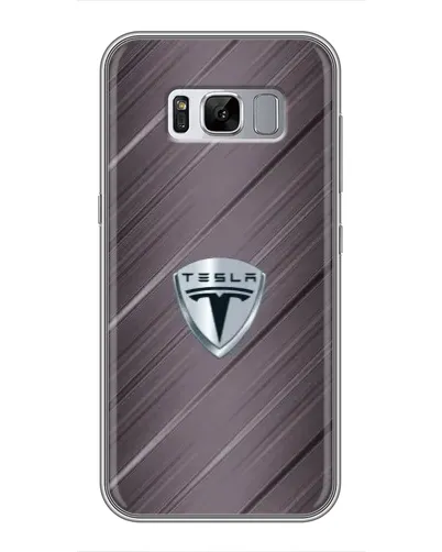 Чехол для Samsung Galaxy S8 Plus (G955) с картинкой «Металлическая текстура Tesla»