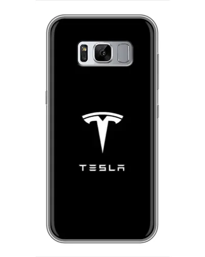 Чехол для Samsung Galaxy S8 Plus (G955) с картинкой «Tesla White Logo»