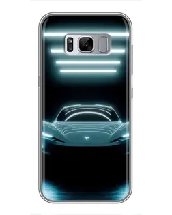 Чехол для Samsung Galaxy S8 Plus (G955) с картинкой «Tesla в неоне»