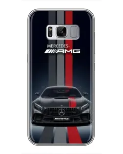 Чохол для Samsung Galaxy S8 Plus (G955) з картинкою «Mercedes — білий карбон»