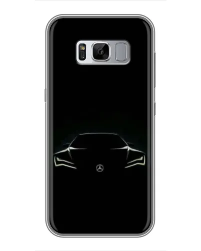 Чехол для Samsung Galaxy S8 Plus (G955) с картинкой «Mercedes — силуэт авто» Чехол для Samsung Galaxy S8 Plus (G955) с картинкой «Mercedes — силуэт авто»