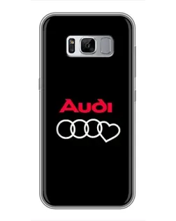 Чехол для Samsung Galaxy S8 Plus (G955) с картинкой «Логотип Audi Heart» Чехол для Samsung Galaxy S8 Plus (G955) с картинкой «Логотип Audi Heart»