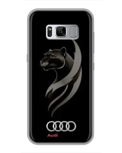 Чехол для Samsung Galaxy S8 Plus (G955) с картинкой «Графика — пантера и Audi» Чехол для Samsung Galaxy S8 Plus (G955) с картинкой «Графика — пантера и Audi»