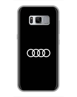 Чехол для Samsung Galaxy S8 Plus (G955) с картинкой «Audi White Logo» Чехол для Samsung Galaxy S8 Plus (G955) с картинкой «Audi White Logo»