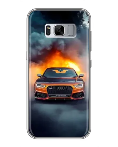 Чехол для Samsung Galaxy S8 Plus (G955) с картинкой «Audi в огненном дыму»