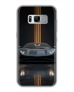Чохол для Samsung Galaxy S8 Plus (G955) з картинкою «Lamborghini золоті лінії» Чохол для Samsung Galaxy S8 Plus (G955) з картинкою «Lamborghini золоті лінії»