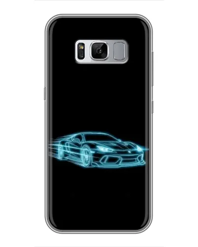 Чехол для Samsung Galaxy S8 Plus (G955) с картинкой «Неоновый контур Lamborghini»