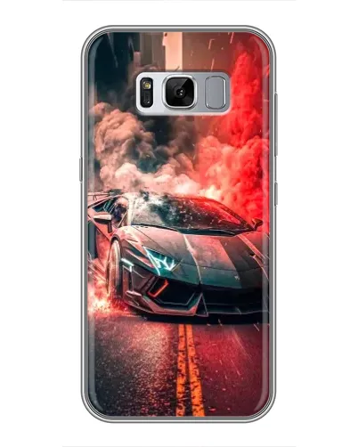 Чехол для Samsung Galaxy S8 Plus (G955) с картинкой «Lamborghini красный дым»