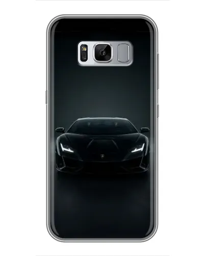 Чехол для Samsung Galaxy S8 Plus (G955) с картинкой «Черный Lamborghini Aventador»