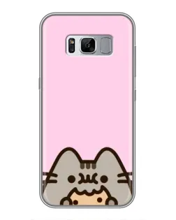 Чехол для Samsung Galaxy S8 Plus (G955) с картинкой «Pusheen и печенье»