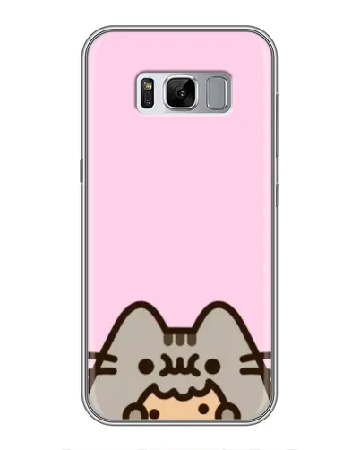 Чехол для Samsung Galaxy S8 Plus (G955) с картинкой «Pusheen и печенье» Чехол для Samsung Galaxy S8 Plus (G955) с картинкой «Pusheen и печенье»