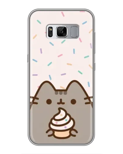 Чехол для Samsung Galaxy S8 Plus (G955) с картинкой «Пушин с кексом» Чехол для Samsung Galaxy S8 Plus (G955) с картинкой «Пушин с кексом»