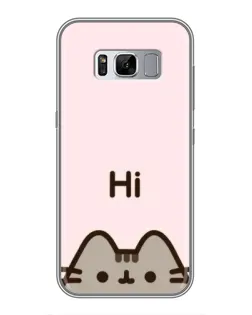 Чехол для Samsung Galaxy S8 Plus (G955) с картинкой «Пушин говорит Hi»