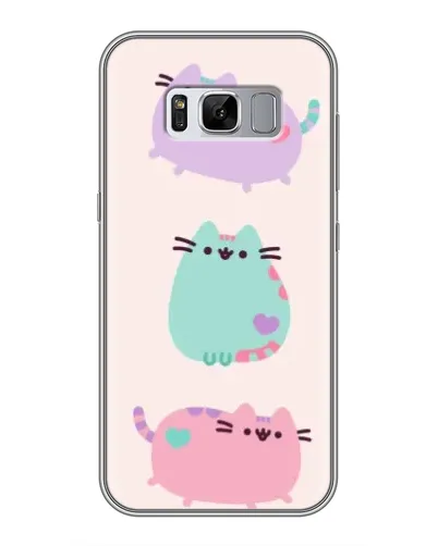 Чехол для Samsung Galaxy S8 Plus (G955) с картинкой «Pusheen трио» Чехол для Samsung Galaxy S8 Plus (G955) с картинкой «Pusheen трио»