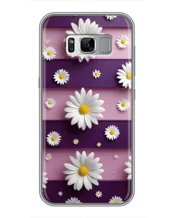 Чехол для Samsung Galaxy S8 Plus (G955) с картинкой «Ромашки на фиолетовом» Чехол для Samsung Galaxy S8 Plus (G955) с картинкой «Ромашки на фиолетовом»