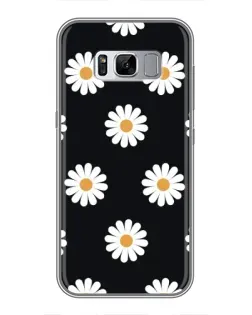 Чехол для Samsung Galaxy S8 Plus (G955) с картинкой «Ромашки на черном» Чехол для Samsung Galaxy S8 Plus (G955) с картинкой «Ромашки на черном»