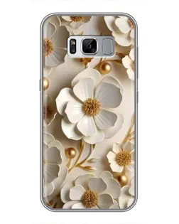 Чехол для Samsung Galaxy S8 Plus (G955) с картинкой «Белие бумажние цвети» Чехол для Samsung Galaxy S8 Plus (G955) с картинкой «Белие бумажние цвети»