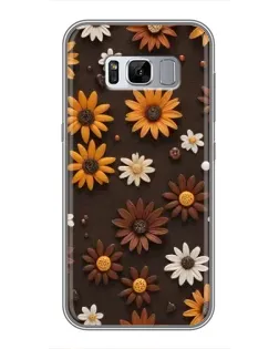 Чехол для Samsung Galaxy S8 Plus (G955) с картинкой «Узор из маленьких подсолнухов» Чехол для Samsung Galaxy S8 Plus (G955) с картинкой «Узор из маленьких подсолнухов»