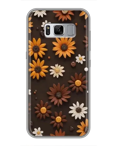 Чехол для Samsung Galaxy S8 Plus (G955) с картинкой «Узор из маленьких подсолнухов» Чехол для Samsung Galaxy S8 Plus (G955) с картинкой «Узор из маленьких подсолнухов»