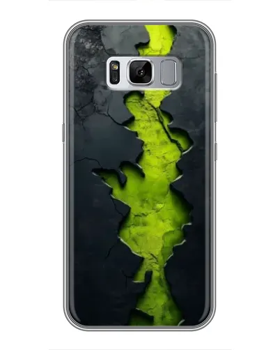 Чехол для Samsung Galaxy S8 Plus (G955) с картинкой «Салатовый разлом скалы»