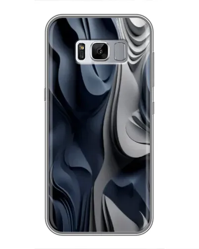Чехол для Samsung Galaxy S8 Plus (G955) с картинкой «Объемные синие складки»