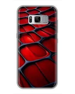 Чехол для Samsung Galaxy S8 Plus (G955) с картинкой «Красная глянцевая сетка» Чехол для Samsung Galaxy S8 Plus (G955) с картинкой «Красная глянцевая сетка»