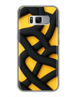 Чехол для Samsung Galaxy S8 Plus (G955) с картинкой «Черное желтое переплетение» Чехол для Samsung Galaxy S8 Plus (G955) с картинкой «Черное желтое переплетение»