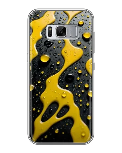 Чехол для Samsung Galaxy S8 Plus (G955) с картинкой «Жидкое желтое золото»