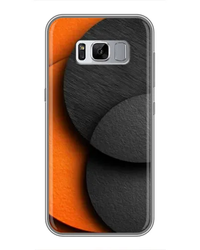 Чехол для Samsung Galaxy S8 Plus (G955) с картинкой «Геометрия оранжевых кругов»