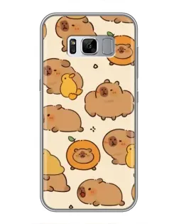 Чехол для Samsung Galaxy S8 Plus (G955) с картинкой «Капибары с апельсинами» Чехол для Samsung Galaxy S8 Plus (G955) с картинкой «Капибары с апельсинами»