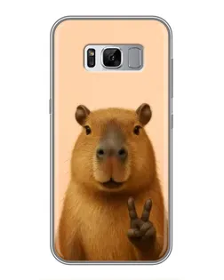 Чехол для Samsung Galaxy S8 Plus (G955) с картинкой «Капибара виктория» Чехол для Samsung Galaxy S8 Plus (G955) с картинкой «Капибара виктория»