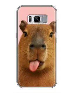 Чехол для Samsung Galaxy S8 Plus (G955) с картинкой «Капибара с языком» Чехол для Samsung Galaxy S8 Plus (G955) с картинкой «Капибара с языком»