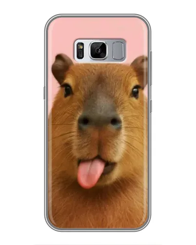 Чехол для Samsung Galaxy S8 Plus (G955) с картинкой «Капибара с языком» Чехол для Samsung Galaxy S8 Plus (G955) с картинкой «Капибара с языком»